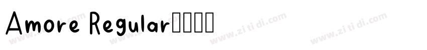 Amore Regular字体转换